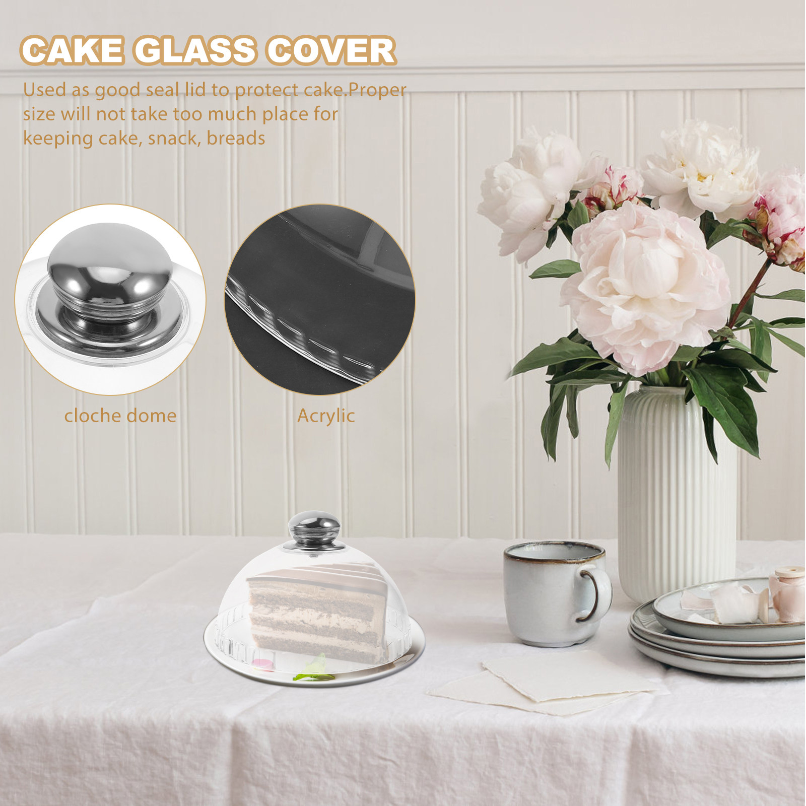 Penutup Kue Akrilik Transparan - Plastic Dome Clear ulasan dan harga