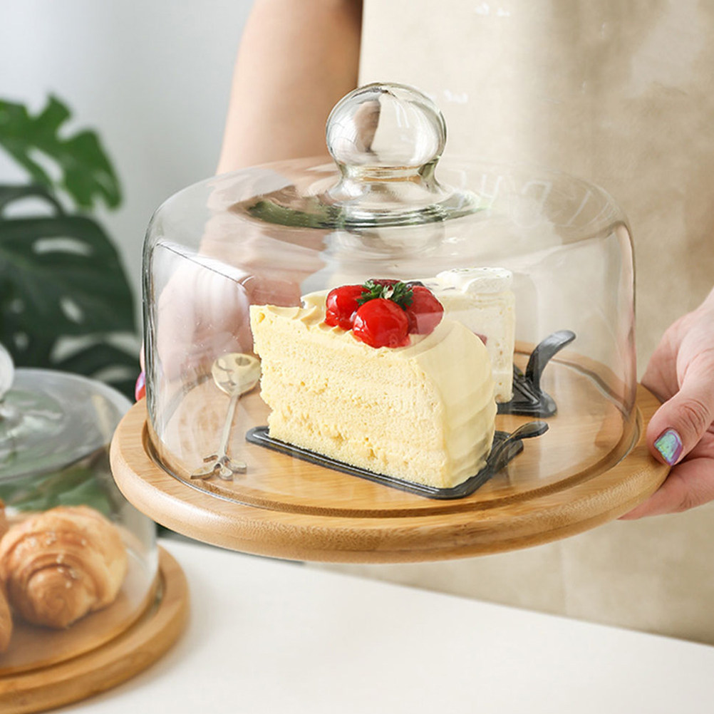 Penutup Kue Kaca 18Cm, Transpa - Plastic Dome Clear ulasan dan harga