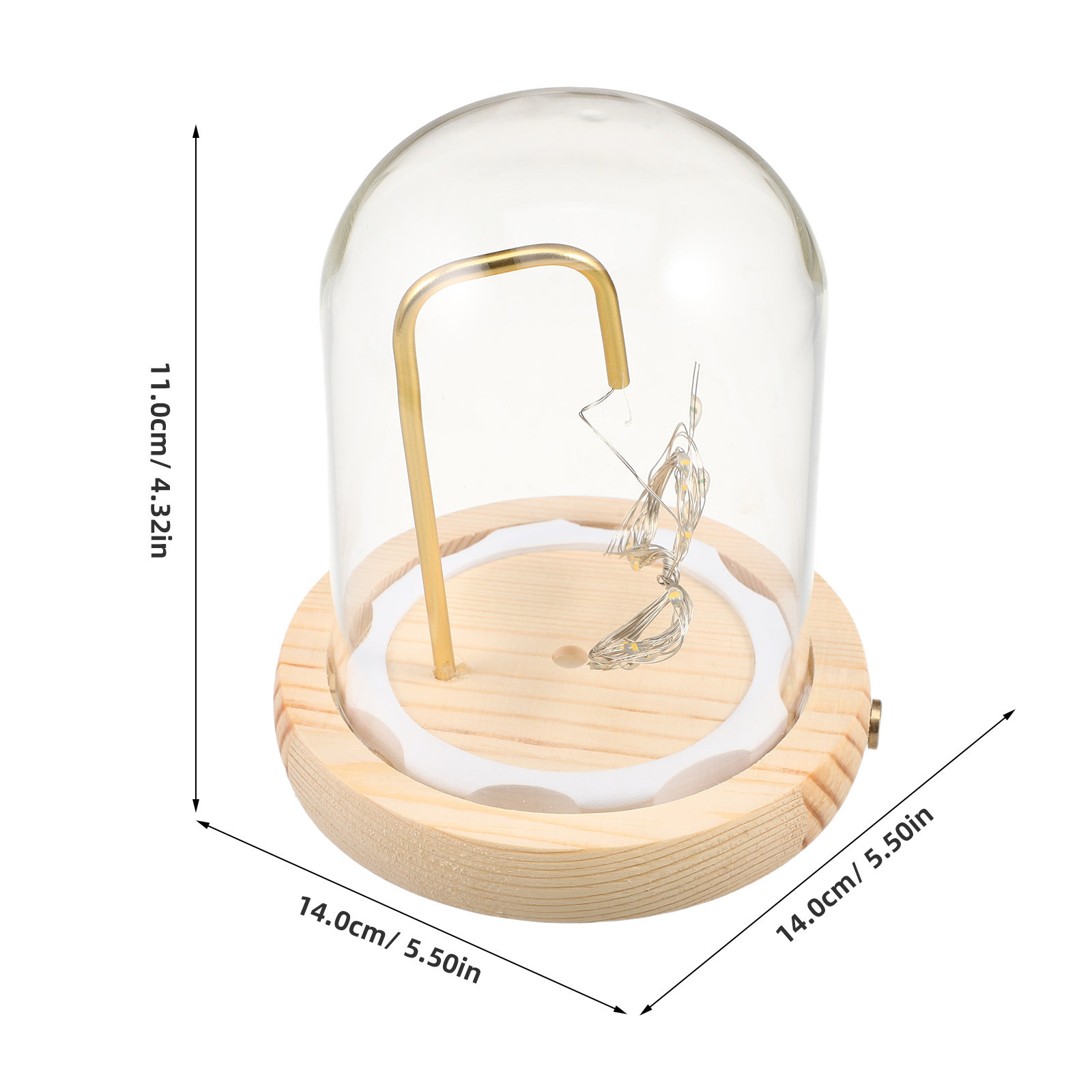 Kubah Kaca Pajangan dengan Ala - Plastic Dome Clear ulasan dan harga